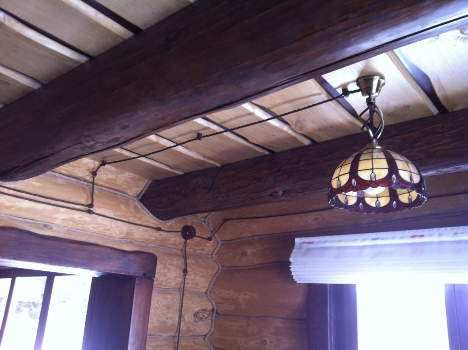 Светильники в деревянном доме