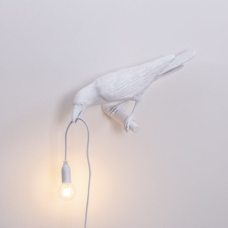 Настольный светильник с птичкой
