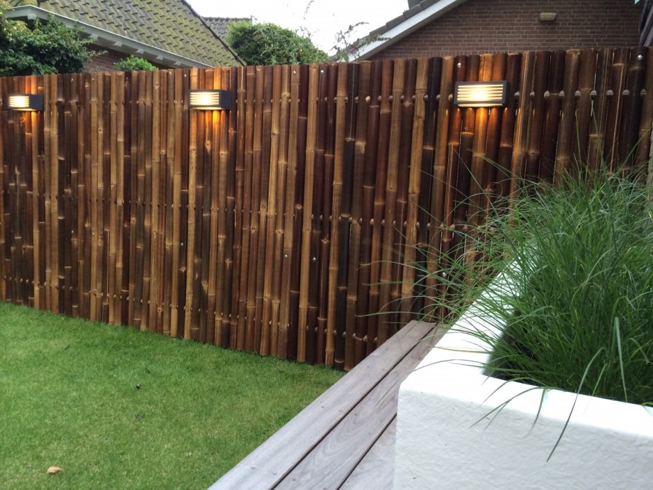 Забор из бамбука рулонный