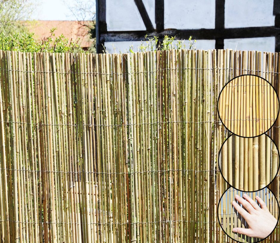 Бамбуковая сетка для забора