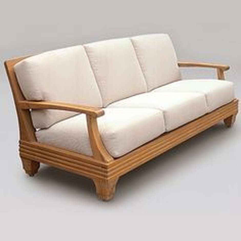 Красивые деревянные диваны