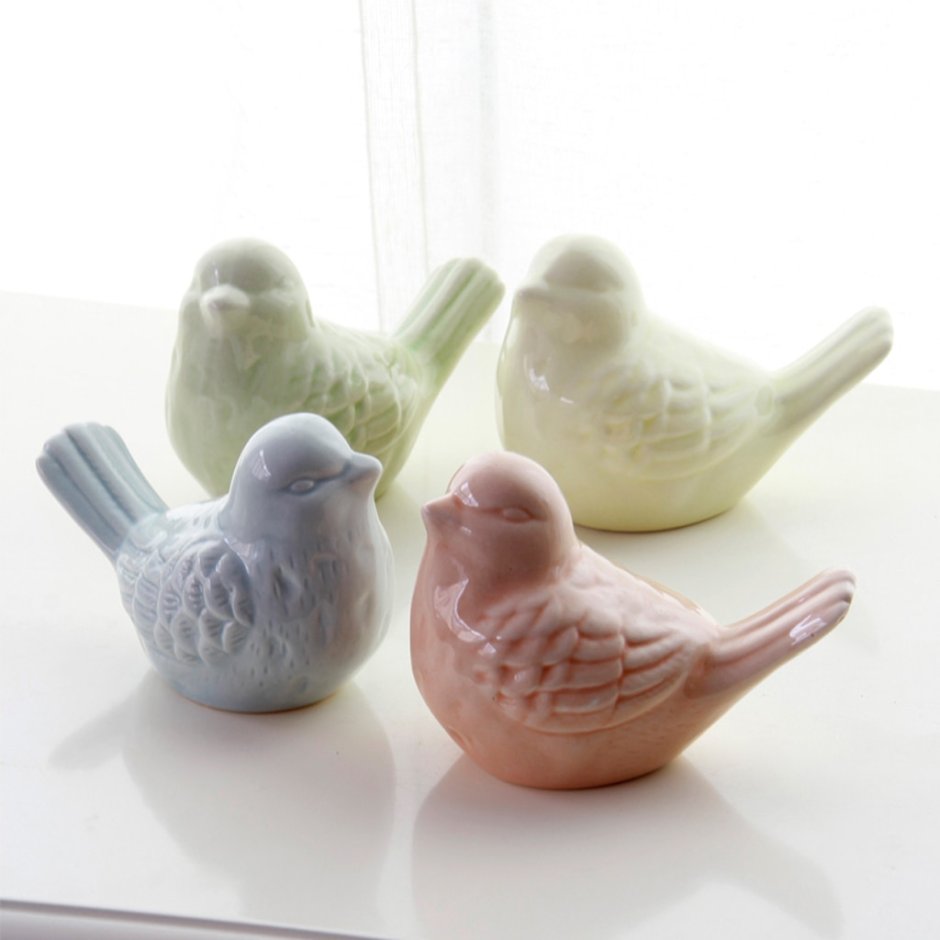 Птички из керамики