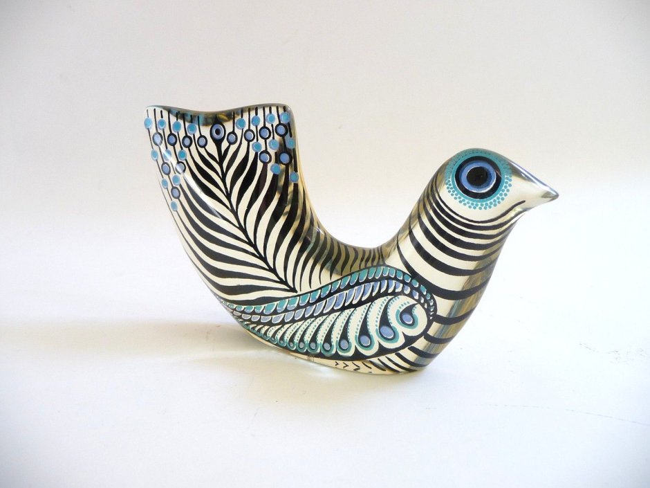 Птицы стилизованные на керамике