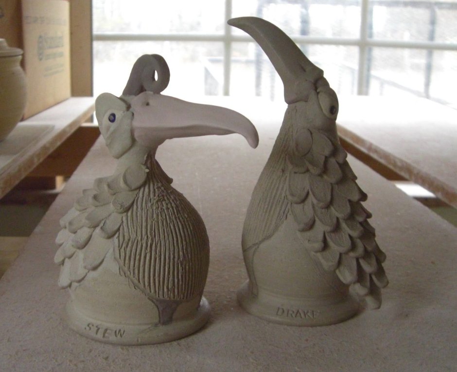 Животные из пластов керамика