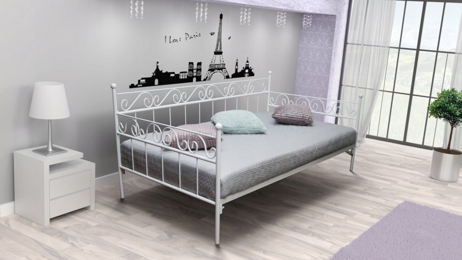 Металлическая кровать Sofa 120х200