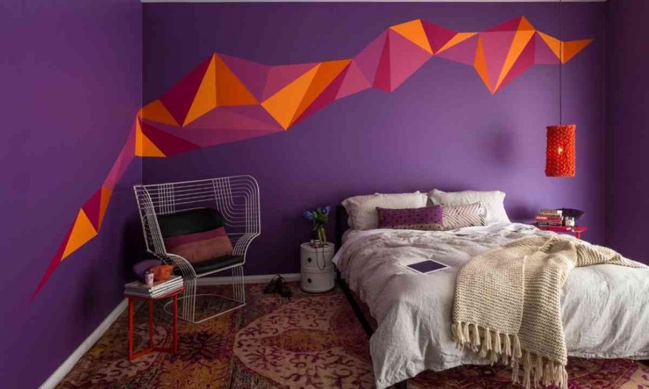 Оригинальное окрашивание стен