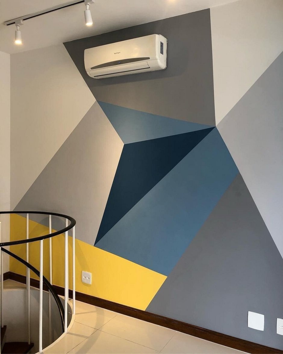 Покраска стен под дерево