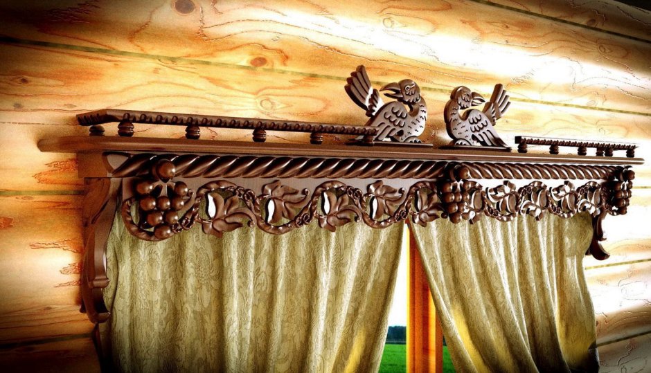 Деревянные гардины для штор
