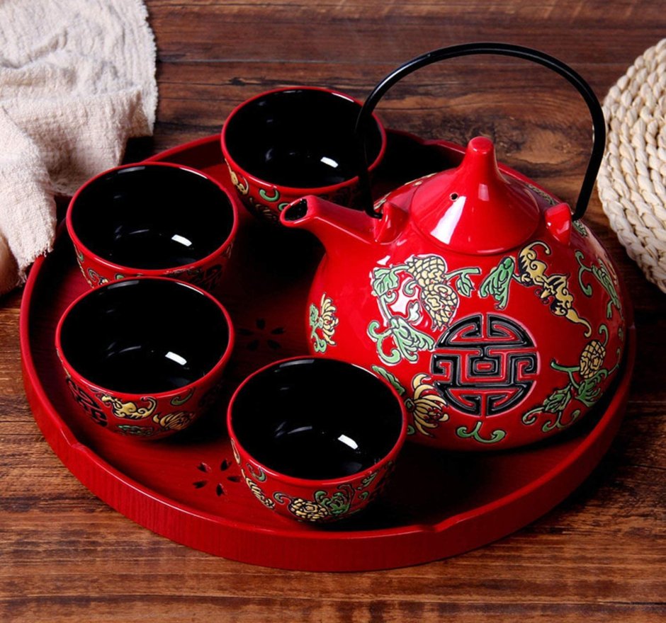 Китайский чайный сервиз Red- Pottery