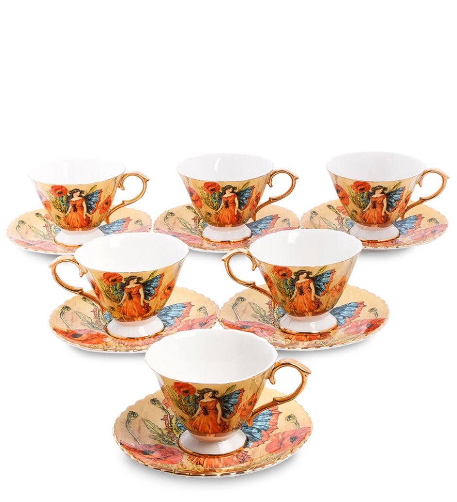 Чайный набор на 6 персон "Дольче Вита" (Pavone)