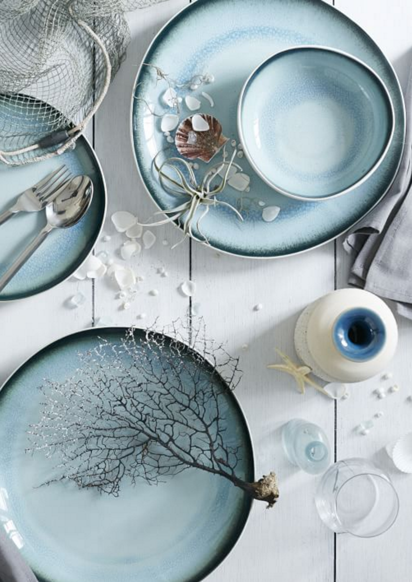 Посуда в голубых тонах