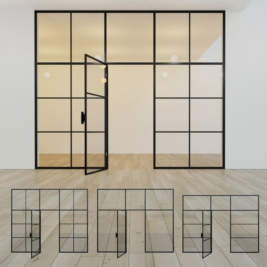 Межкомнатные перегородки металл стекло