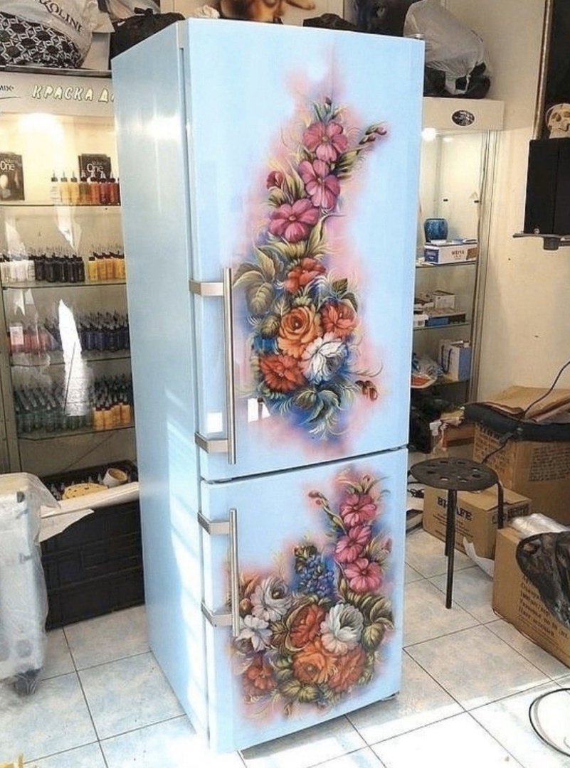 Преобразить старый холодильник