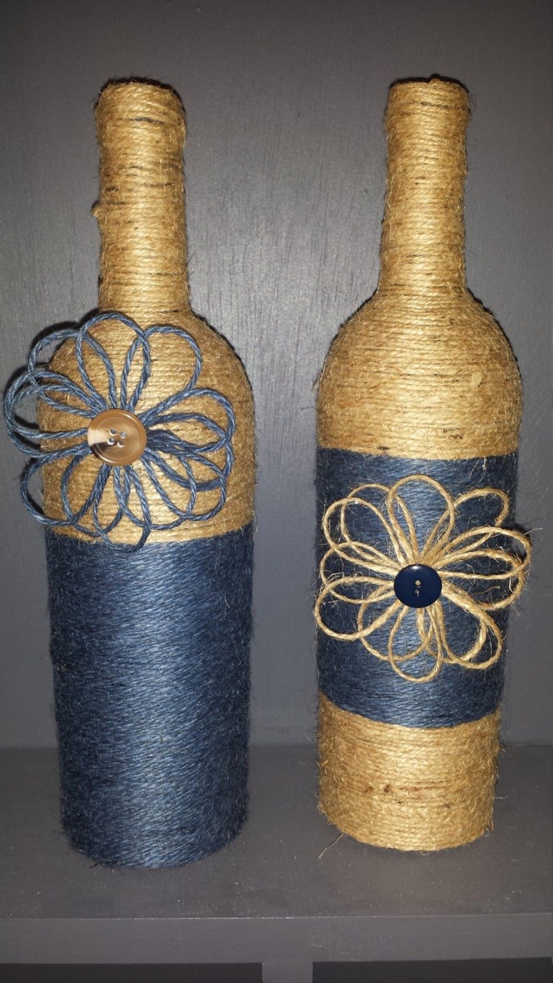 Бутылки из джута