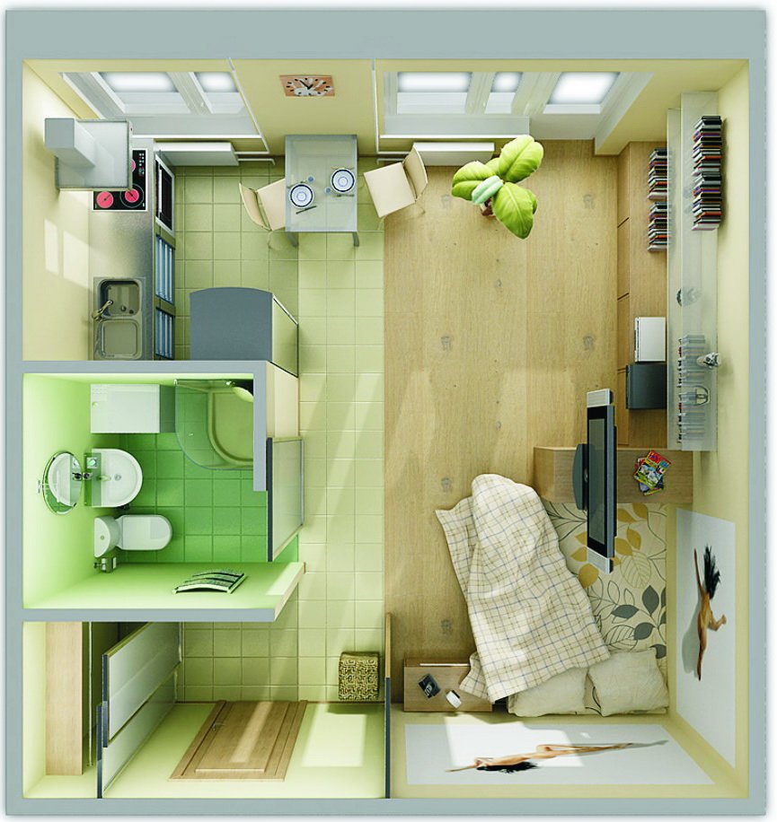 Перепланировка однушки хрущевки 30 кв.м