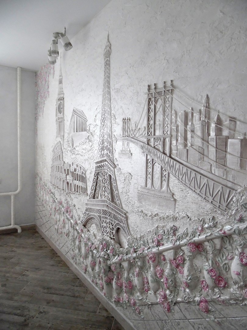Роспись стен барельеф