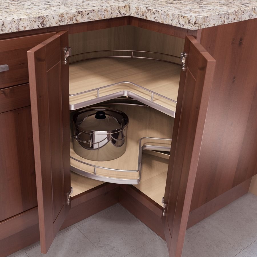 Угловой кухонный шкаф навесной