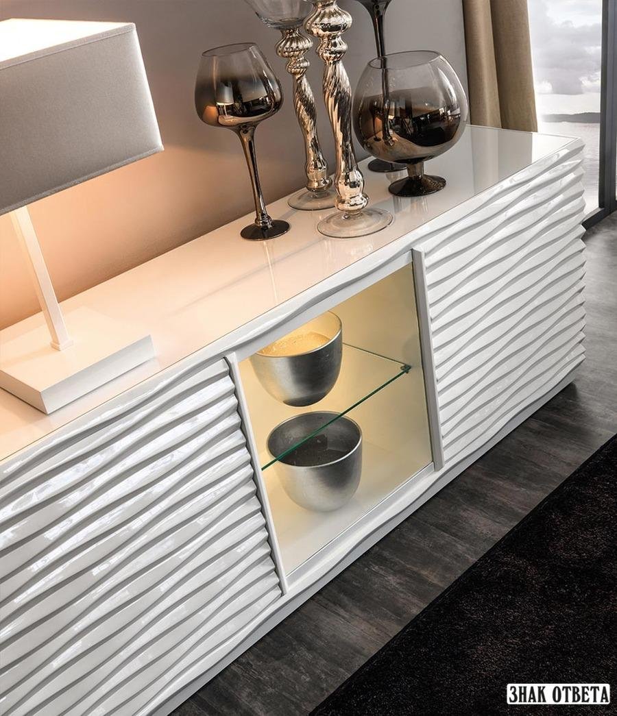 Тумбочки с рифленым фасадом