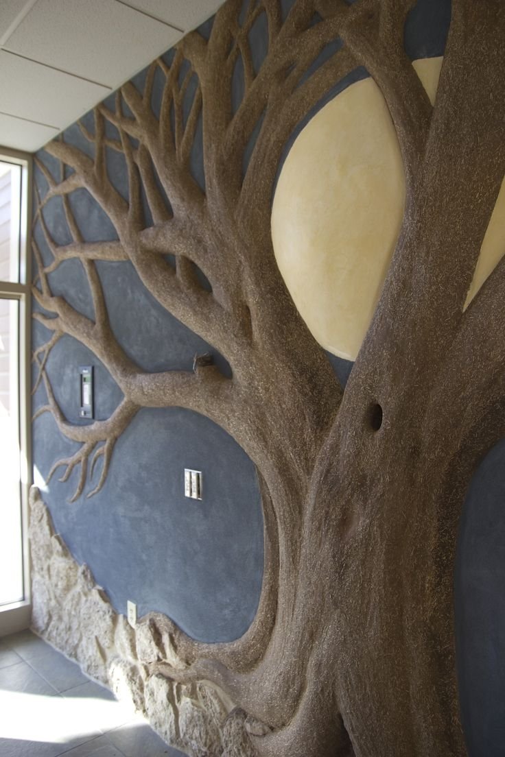 Объемное дерево на стене