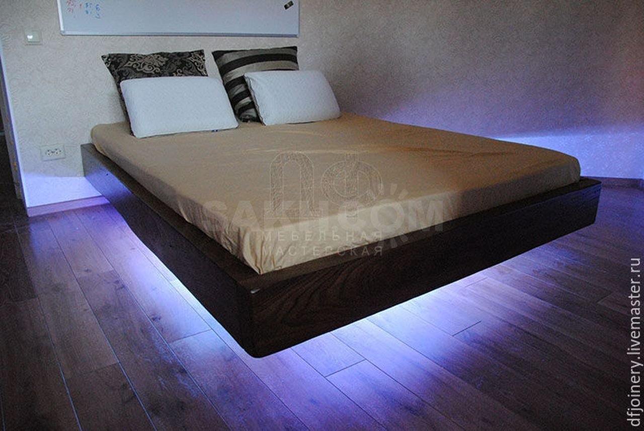 подсветка для парящей кровати