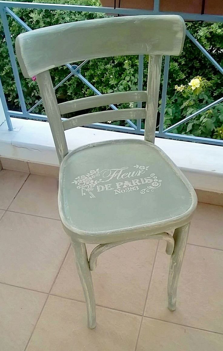 Венский стул зеленый