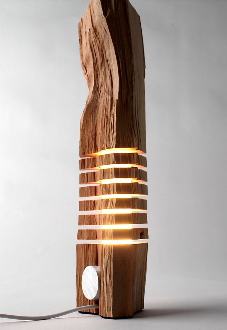 Креативные светильники из дерева