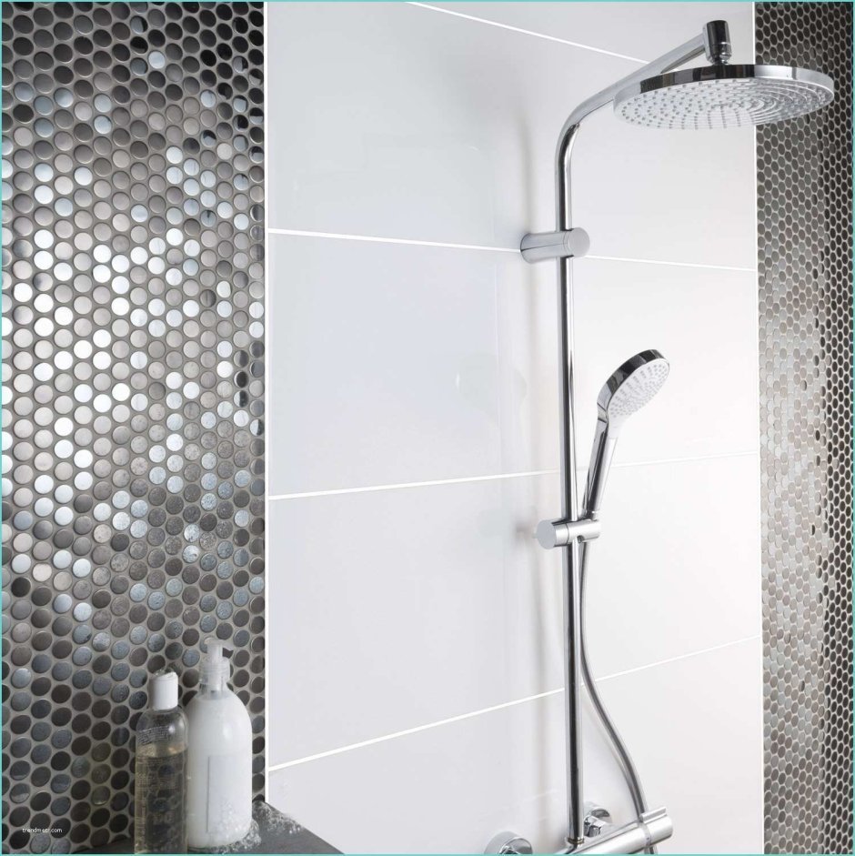 Плитка с мозаикой для душевой Леруа