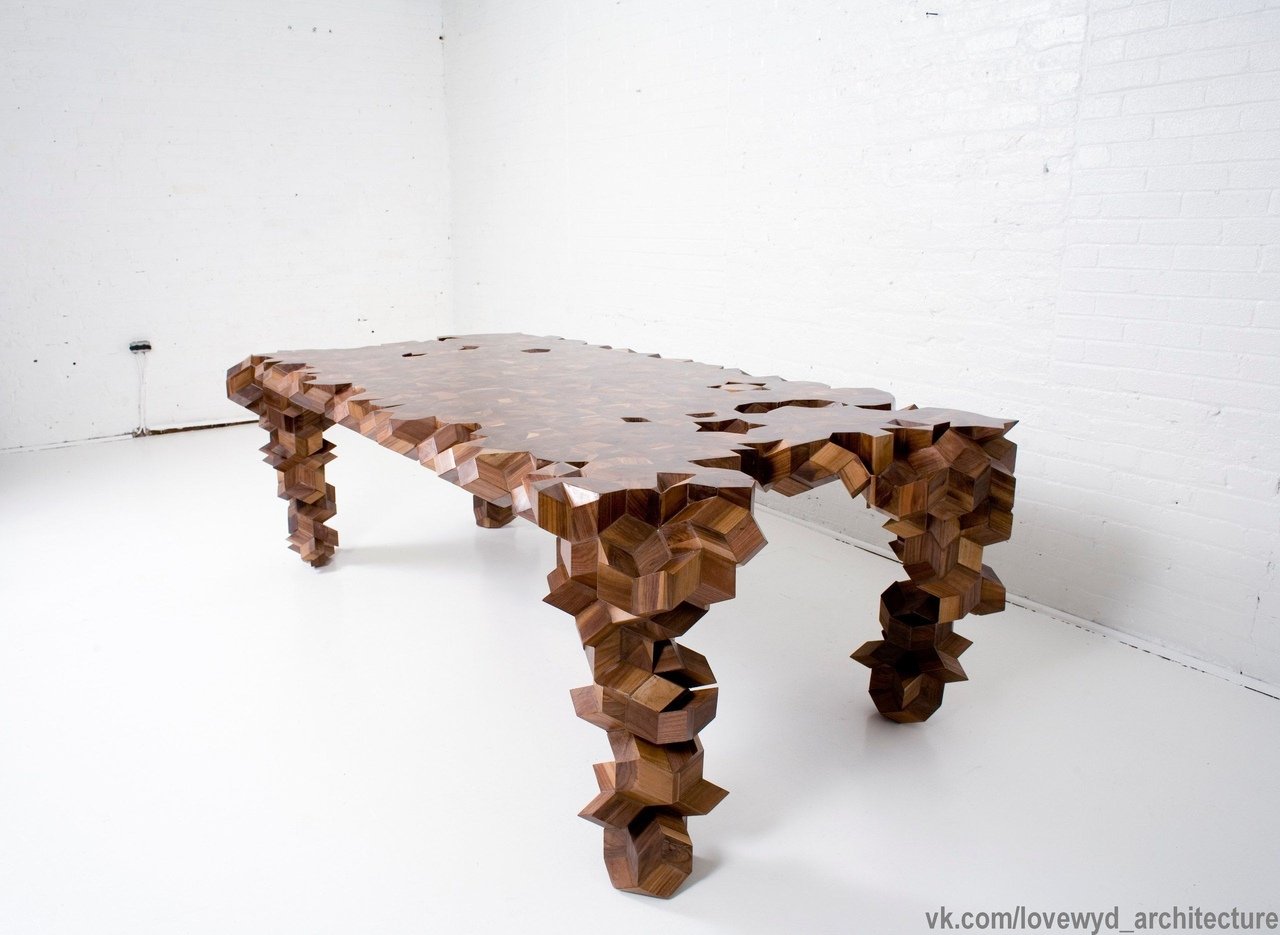 модульный стол из дерева