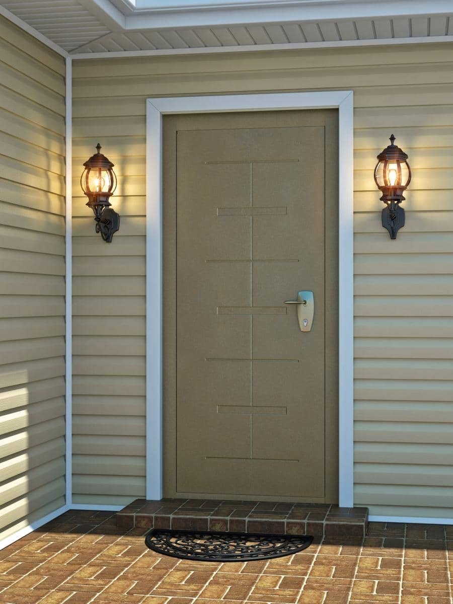 Обрамление двери сайдингом