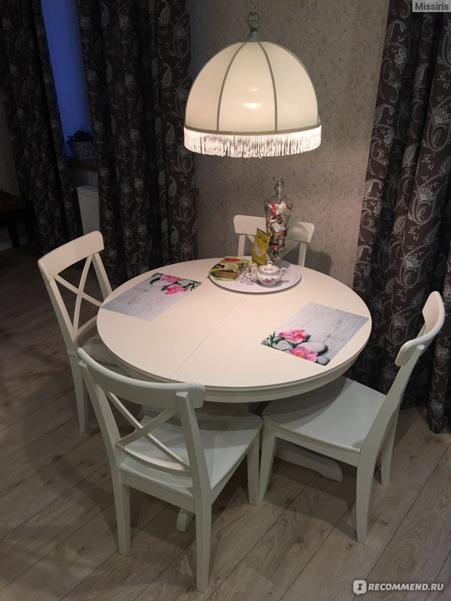 Стол икеа ИНГАТОРП круглый