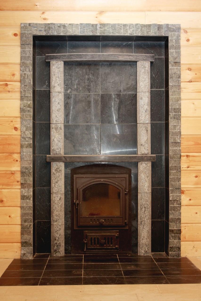 Портал банной печи из талькохлорита