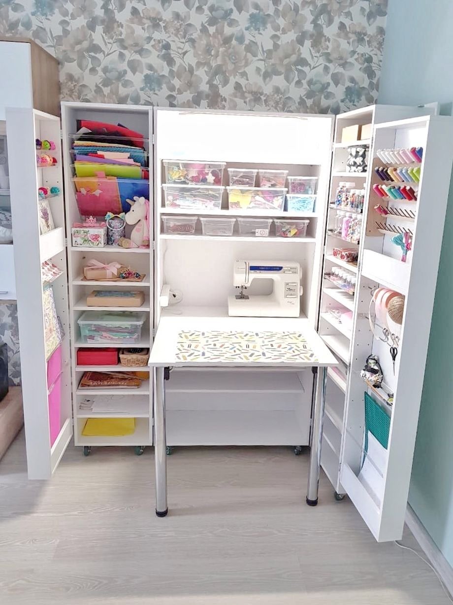 Шкаф трансформер для рукоделия box78 под дерево