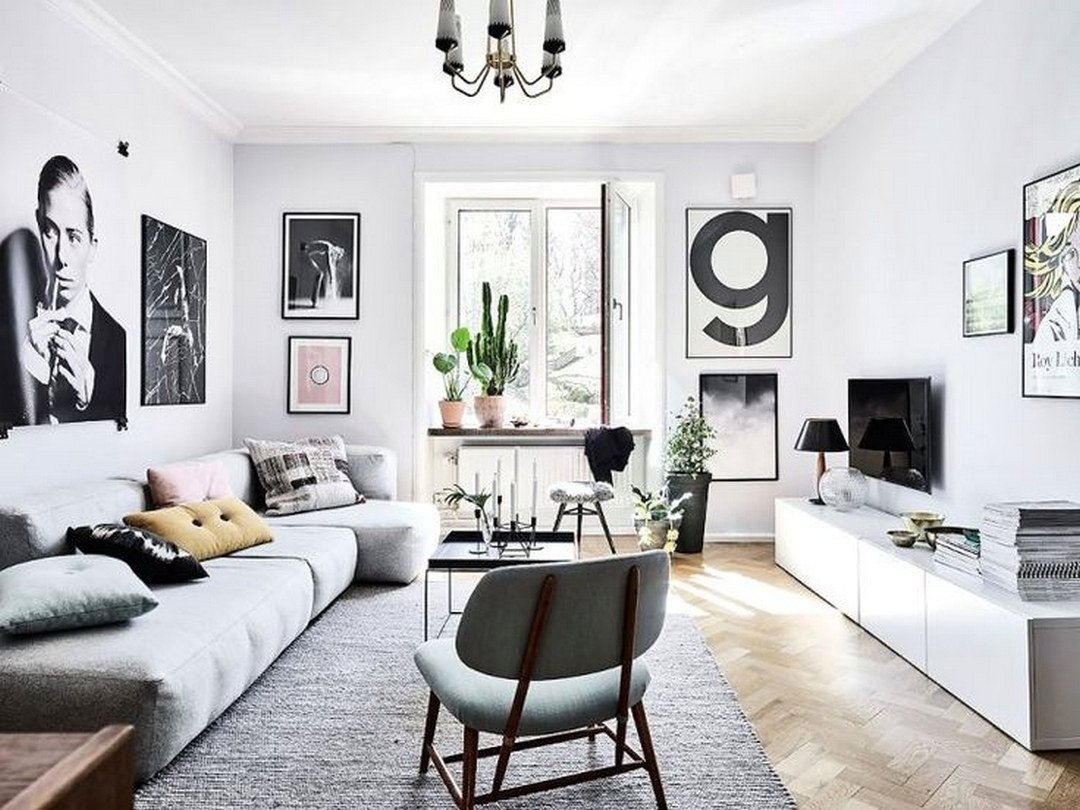 черно белые фотографии в интерьере квартиры