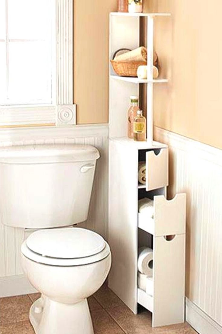 Тумбочка в туалет узкая