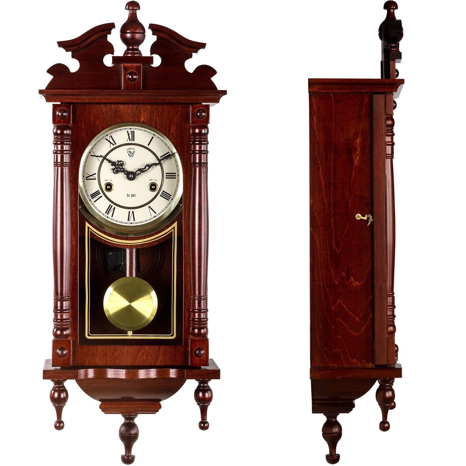 Настенные часы с маятником недорого. Часы Howard Miller с маятником. Часы настенные с маятником и гирями AMS 301.