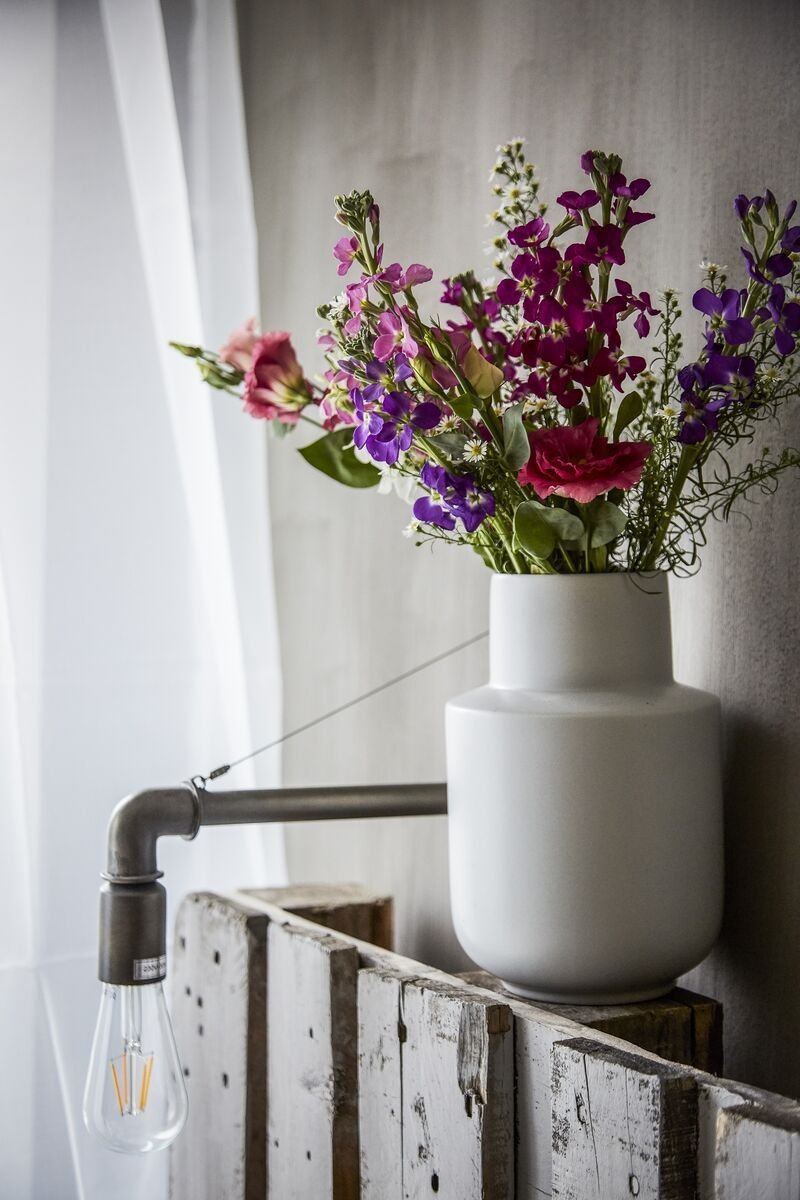 Ваза ГРАДВИС икеа с цветами