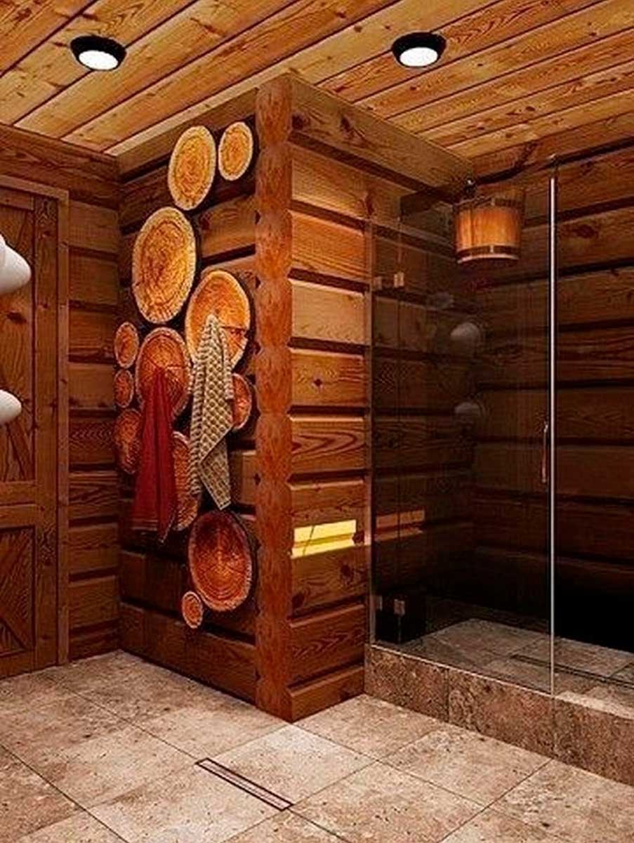 Внутренний интерьер бани