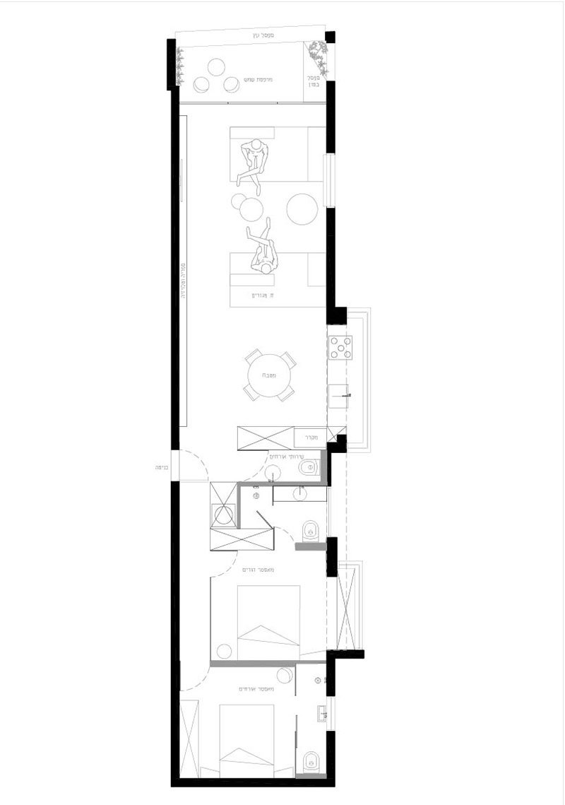 Планировка узкой квартиры