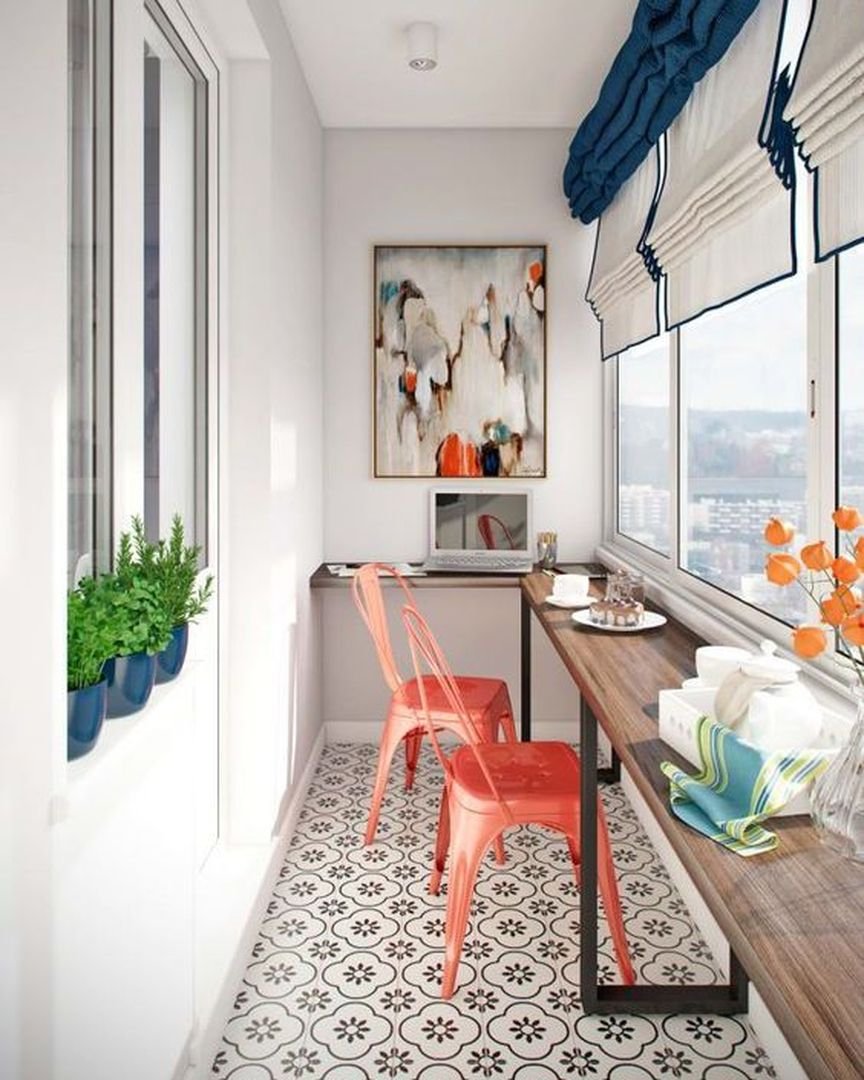 Узкий балкон