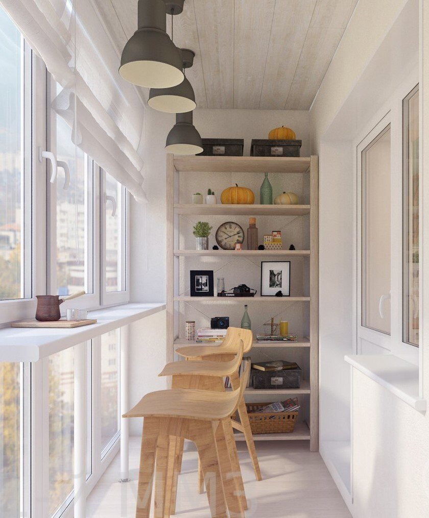 Барные стулья на лоджии