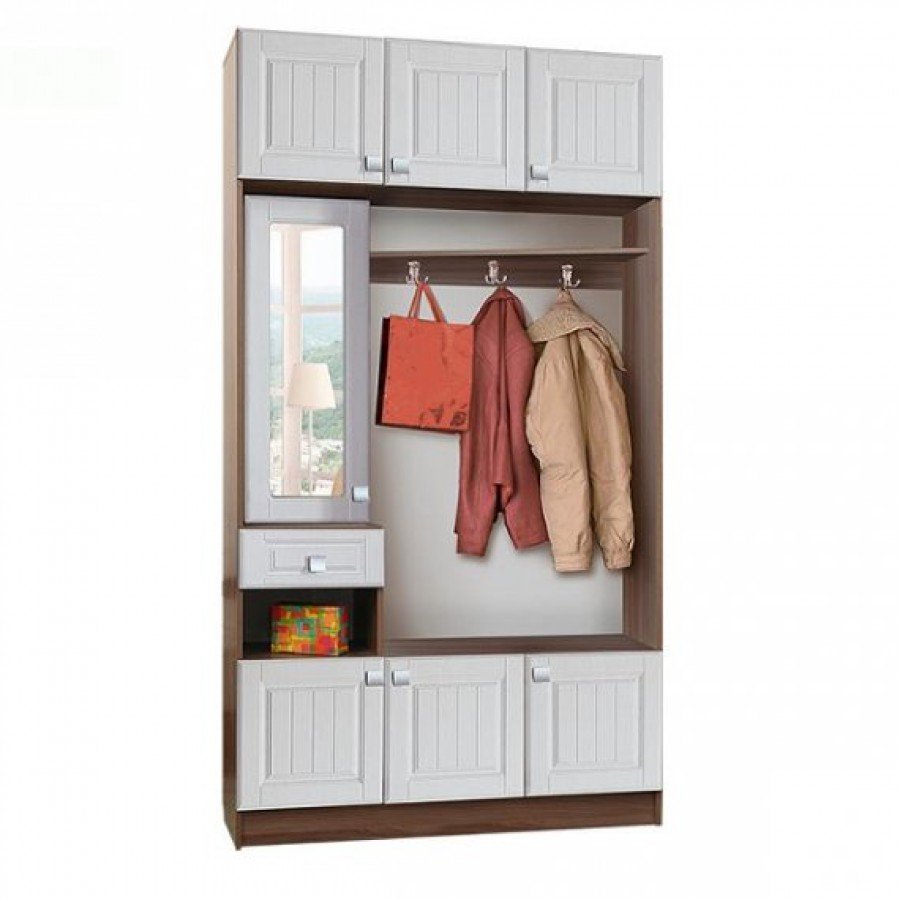 Прихожая "Вега" об-1 (обувница) / венге / дуб белфорд