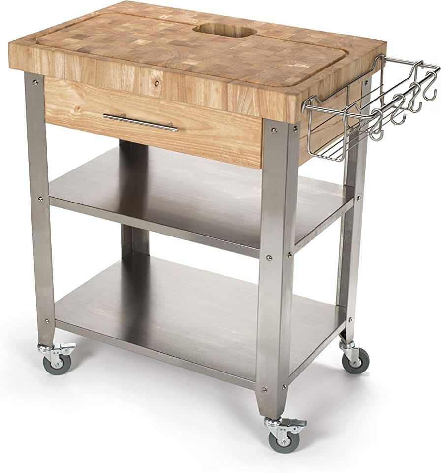 Кухонный островок на колесиках