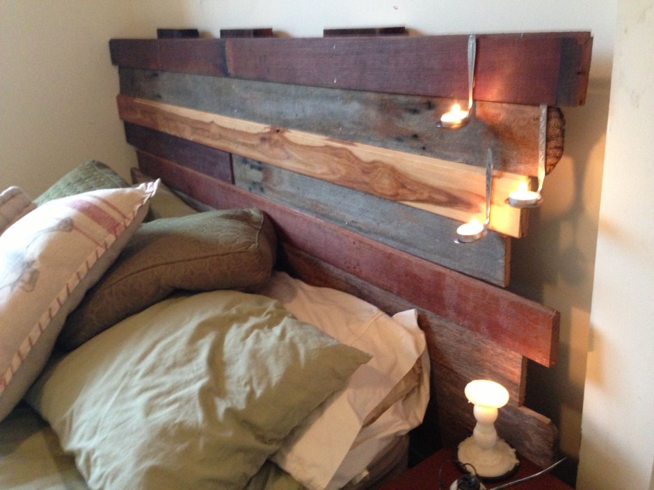Деревянная кровать декоративная из цилиндра
