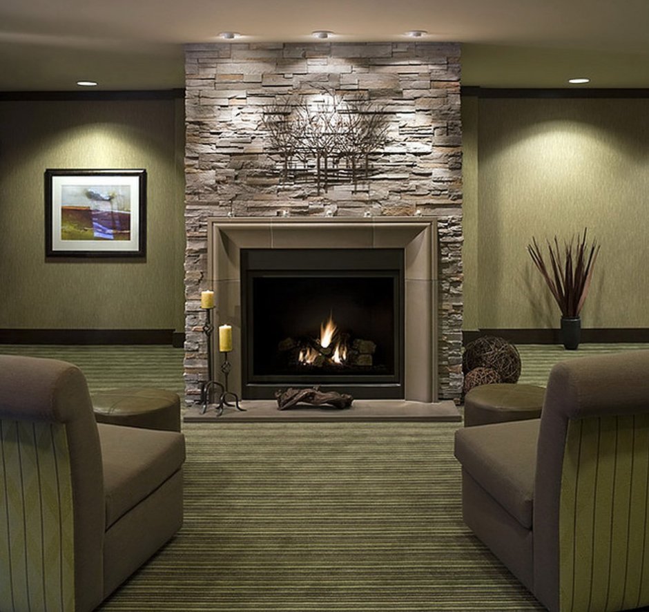 Искусственный камин в интерьере