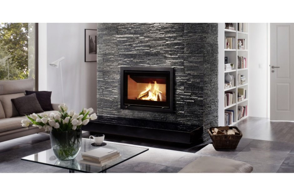 Отделка камина в современном стиле