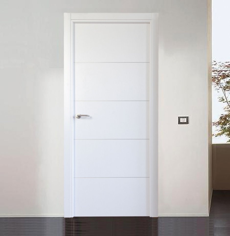 Двери межкомнатные белые лофт