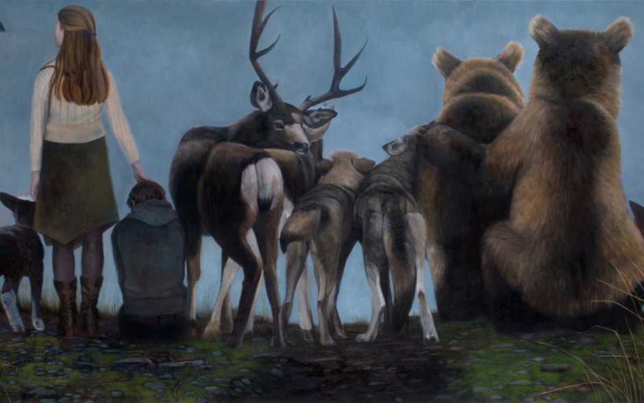 Горы акварелью