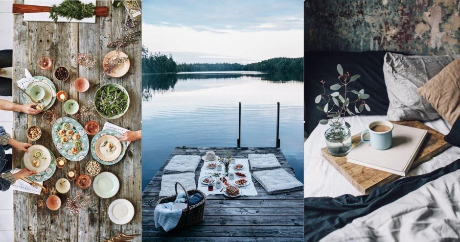 Скандинавский пейзаж арт