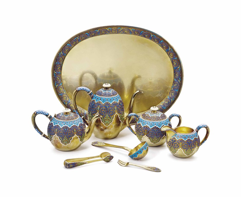 Эмалево филигранная посуда