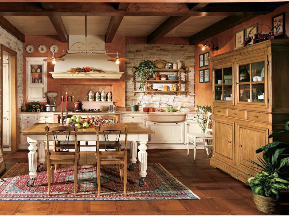 Кухонный интерьер в стиле Кантри